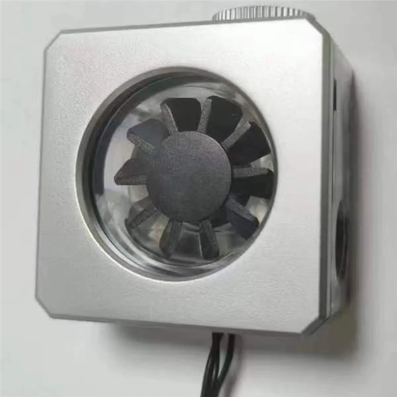 Superior-Water Cooling Flow Meter RGB Water Flow Meter System For PC Gaming Water Cooling Building Black