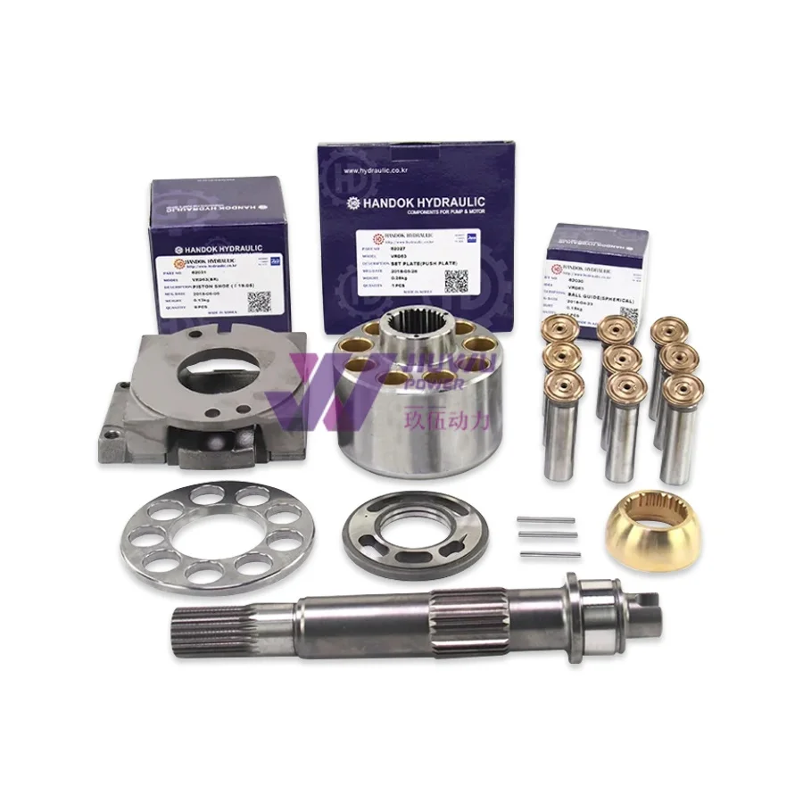 Excavator Sks Hydraulic Pump Parts K3V112 Hydraulic Cylinder Block Valve Plate Set Plate Ball Guide