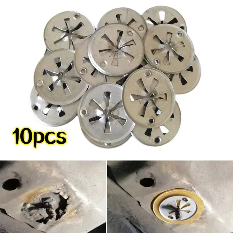 10 Peças de Fixadores de Fixação com Arruelas Estrela para Escudo Térmico do Escape do Capô do Motor para A3 8P Ibiza 6K Octavia 1Z Transit MK6 T4 T5