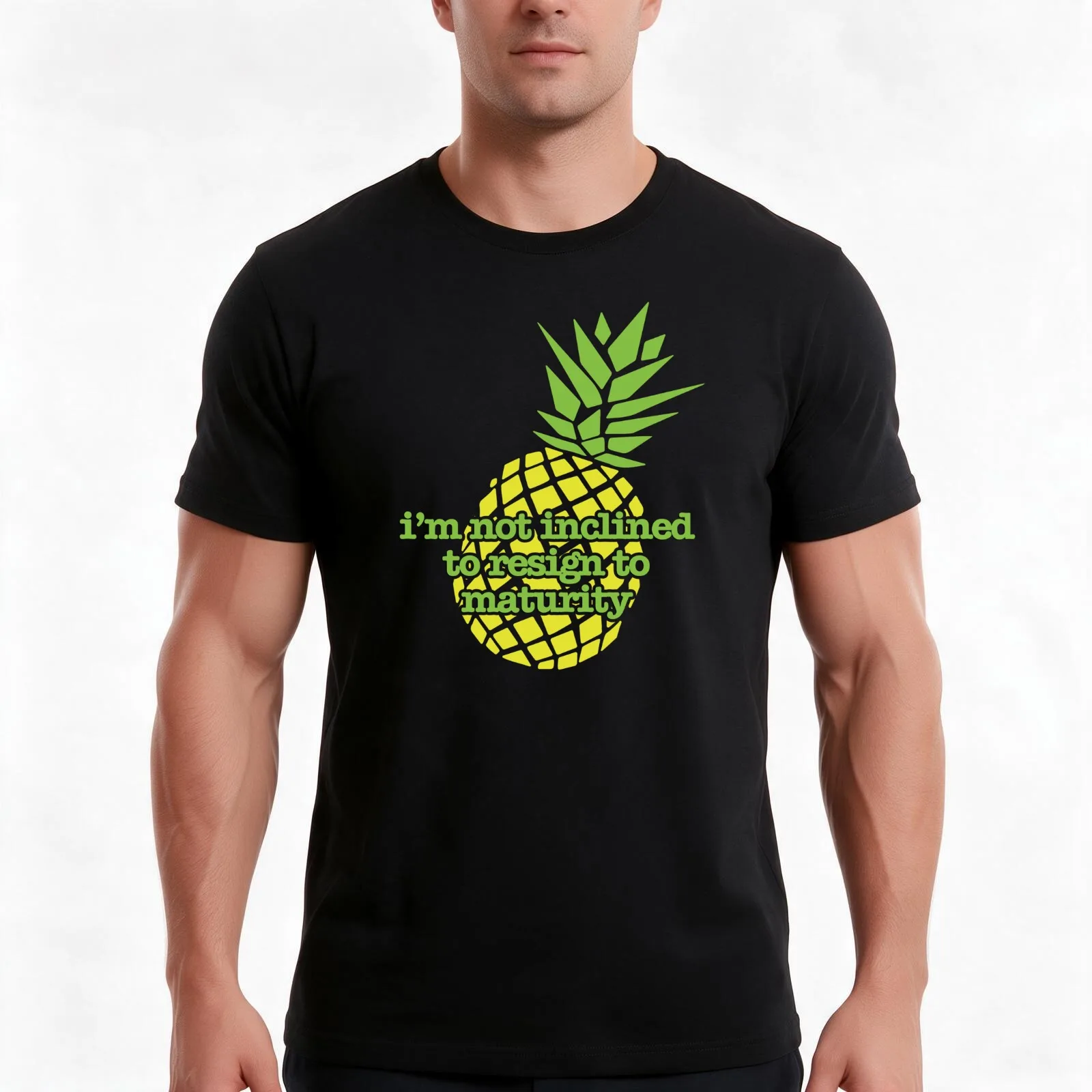 I'm not inclined T-Shirt, Summer Casual Cotton Tee, Oversized Streetwear Tops, Vintage Graphic Print, Loose Fit Short Sleeve