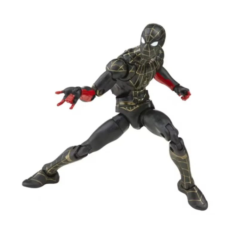 

Оригинальная коллекционная фигурка Hasbro Marvel Legends Series Spider-Man Black & Gold Suit, модель аниме-персонажа, игрушка