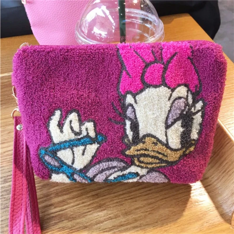 Disney Princess New Women's Zero Wallet Luxury Brand Plush Zero Wallet Cartoon Fashion Women's Bag Large Capacity Cosmetic Bag