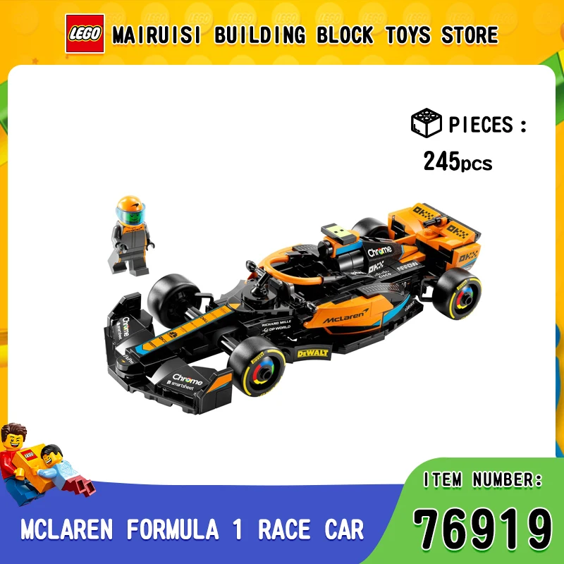 

LEGO Speed Champions 76919 McLaren Racing Building Kit, Educational Construction Toy, Ideal Gift for Kids