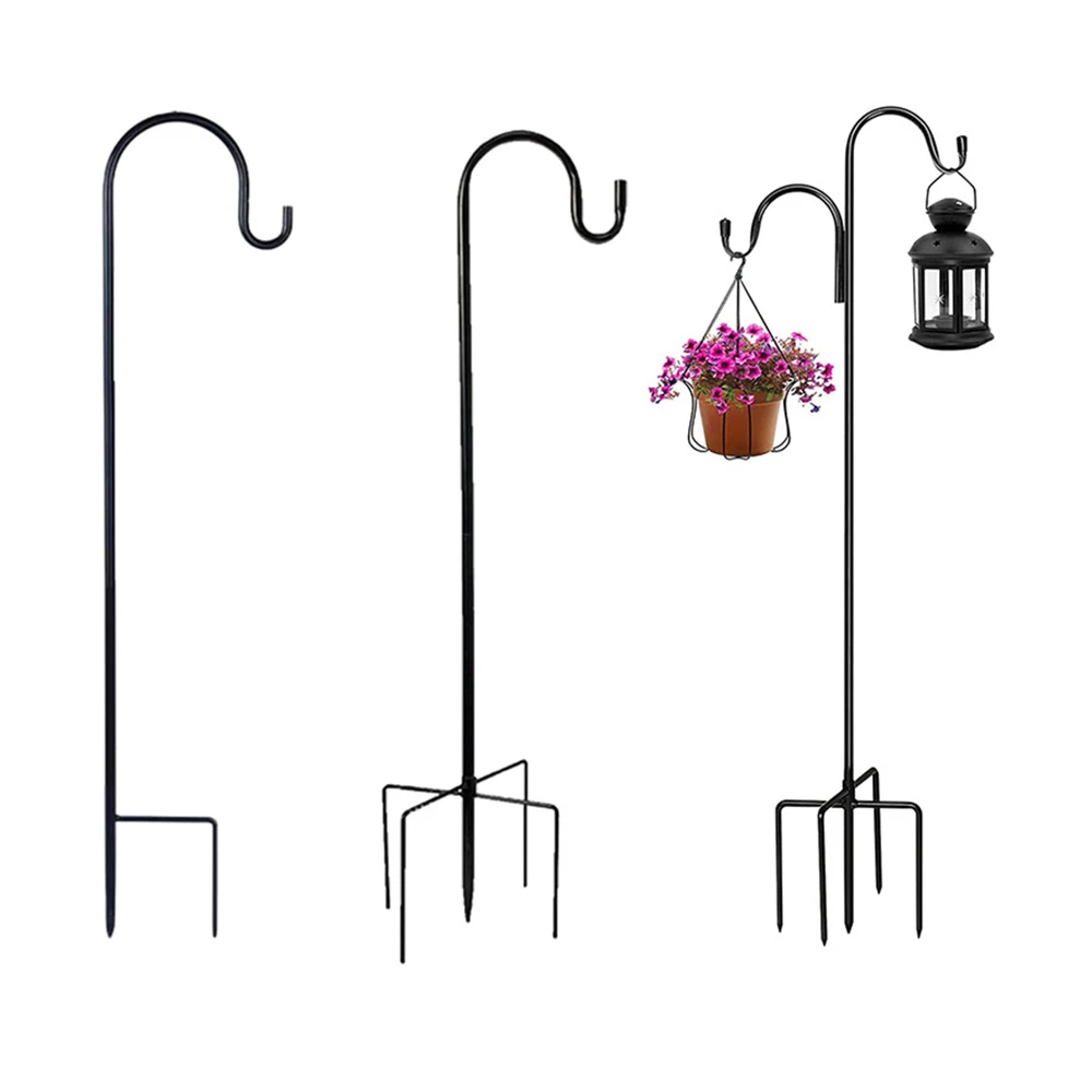 

Shepherd Hooks Plant Hook Craft Hook Garden Stake Outdoor Plant Stand Hanger Lantern Hooks Outdoor Yard Garden Decor 76/80/100cm