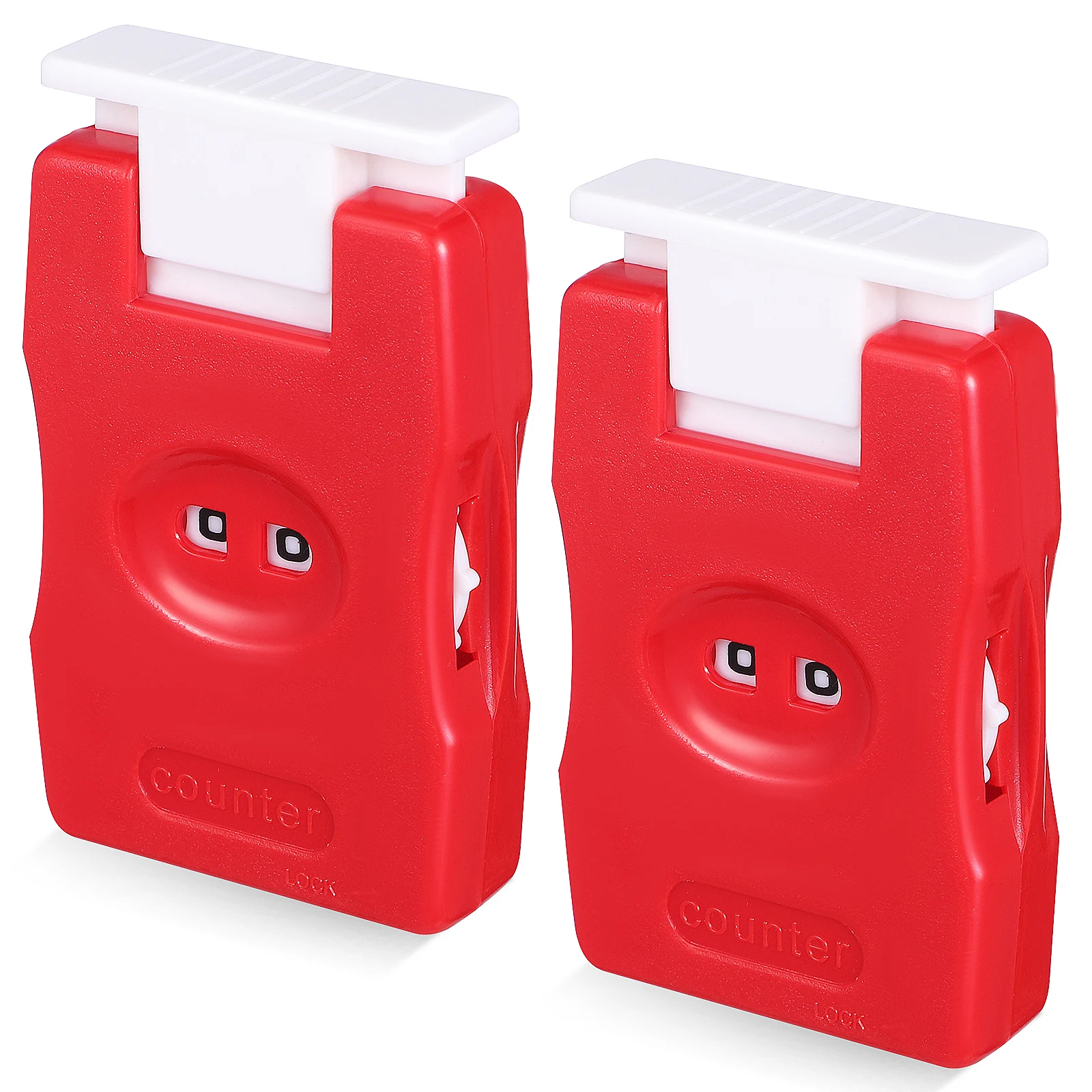 

2 Red Knitting Counters Stitch Counter for Crocheting Digital Row Counter Knitting Accessories Portable Compact
