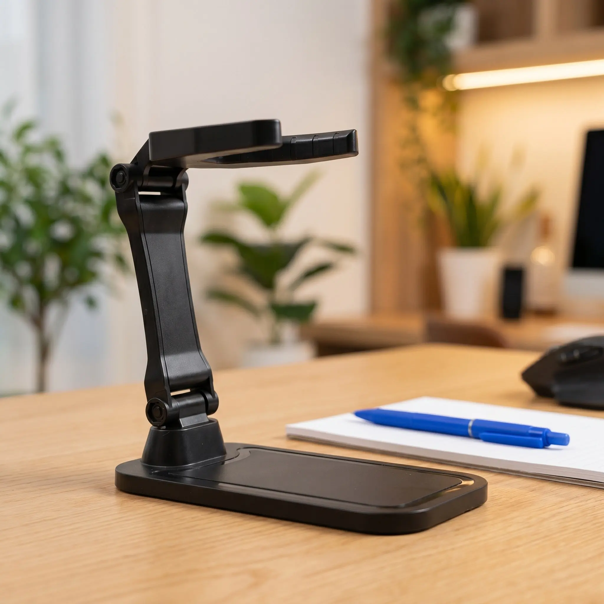 Universal Adjustable Barcode Scanner Holder Desktop Plastic Rack for Office Store Use Stable Collapsible Scanner Stand Pos Mount