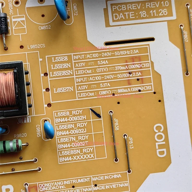 

Подлинная плата питания BN44-00932H = BN44-00932A = BN44-00932N = BN44-00932S для Samsung Smart TV L55E8_RDY