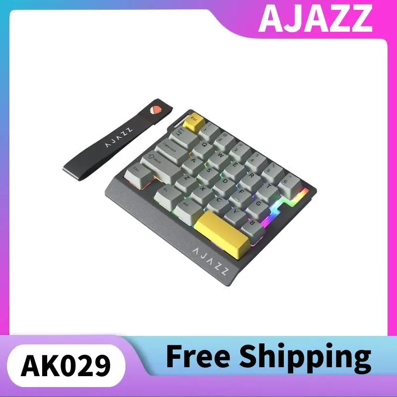 

AJAZZ AK029 8kHz Wired Magnetic Switch Compact Keyboard Hot-Swap RGB Polling Rate Mini Numeric Keypads for Mac/Windows/XP