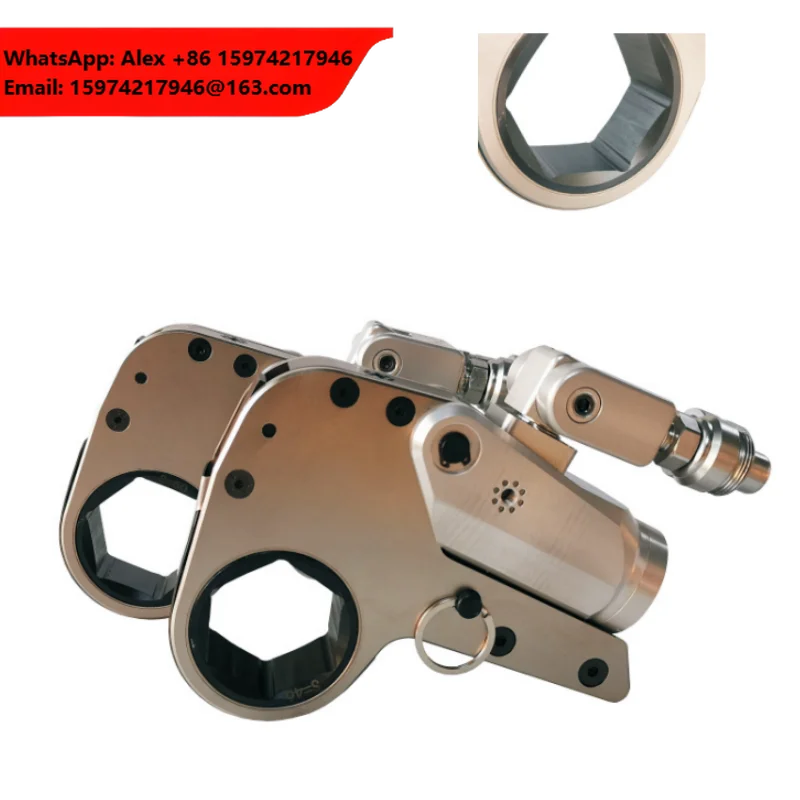 2000-10000nm Hollow Cassette Hex Low Profile Hydraulic Torque Wrench For Wind Turbine