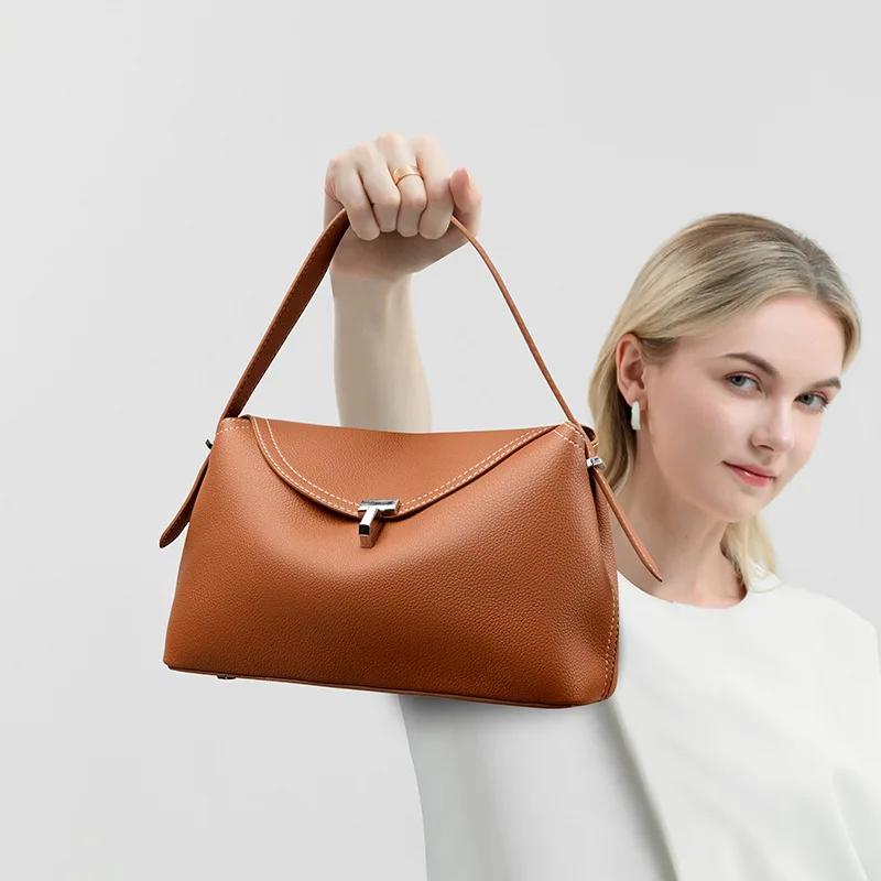 

Crossbody bag 2025 spring and summer new lychee pattern bag for women simple large capacity women handbag daily commuting bag