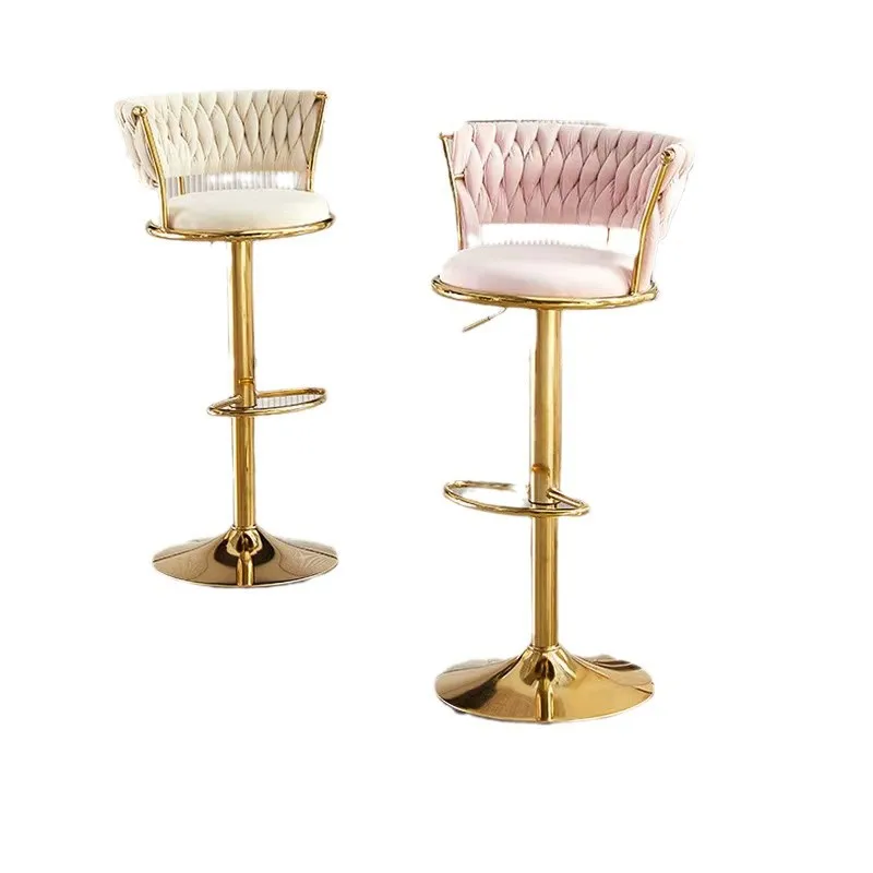 

Bar high stool, household back chair rotating cashier chair, raised front desk lifting bar chair