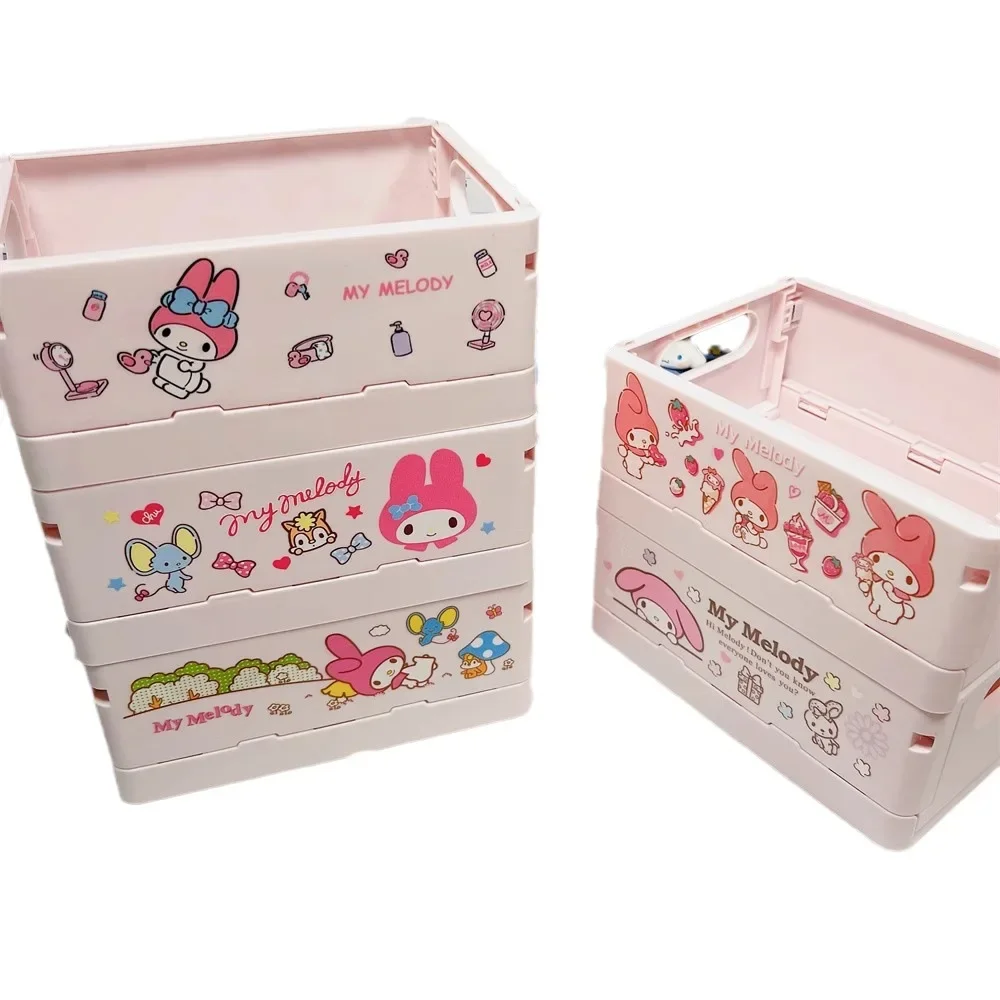 Sanrio Opvouwbare Hoogte Desktop Opbergdoos Kaneel Hond Mini Culomi Briefpapier Sundries Organiseren Doos Cartoon Mand