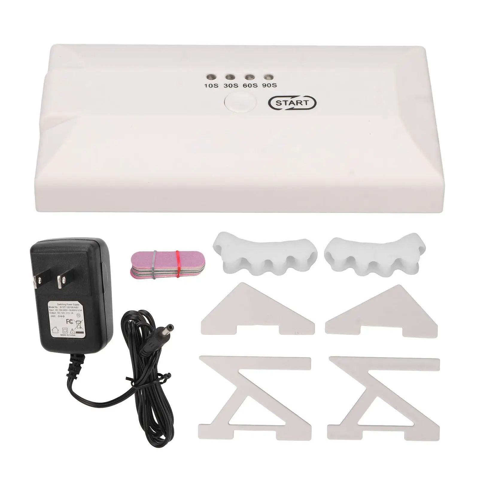 

UV Nail Lamp 200W Fast Curing Nail Gel Light 100-240V 4 Timers Portable Beginner for salon Use