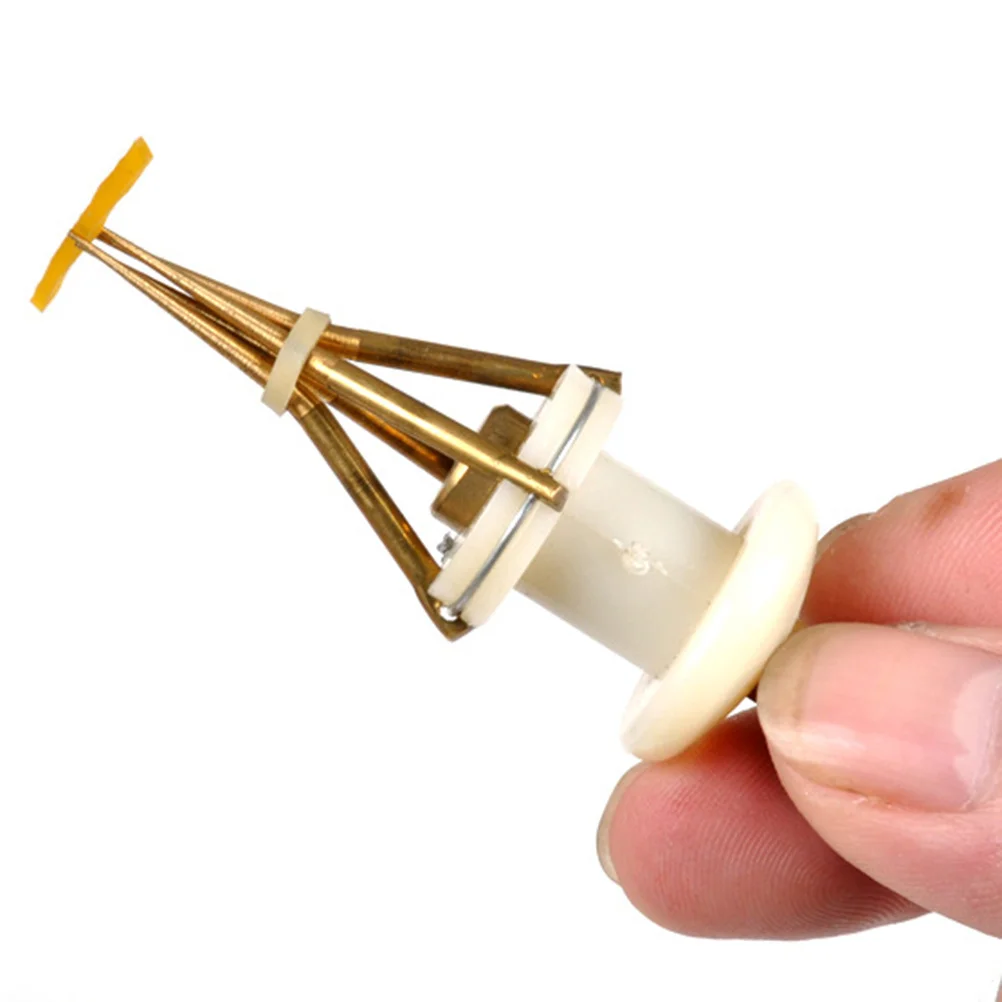 

5Pcs Copper Clip Fishing Lures Accessory Non-Slip Design Elastic Band Durable Clean Hands Unscented Bait Clip Gold