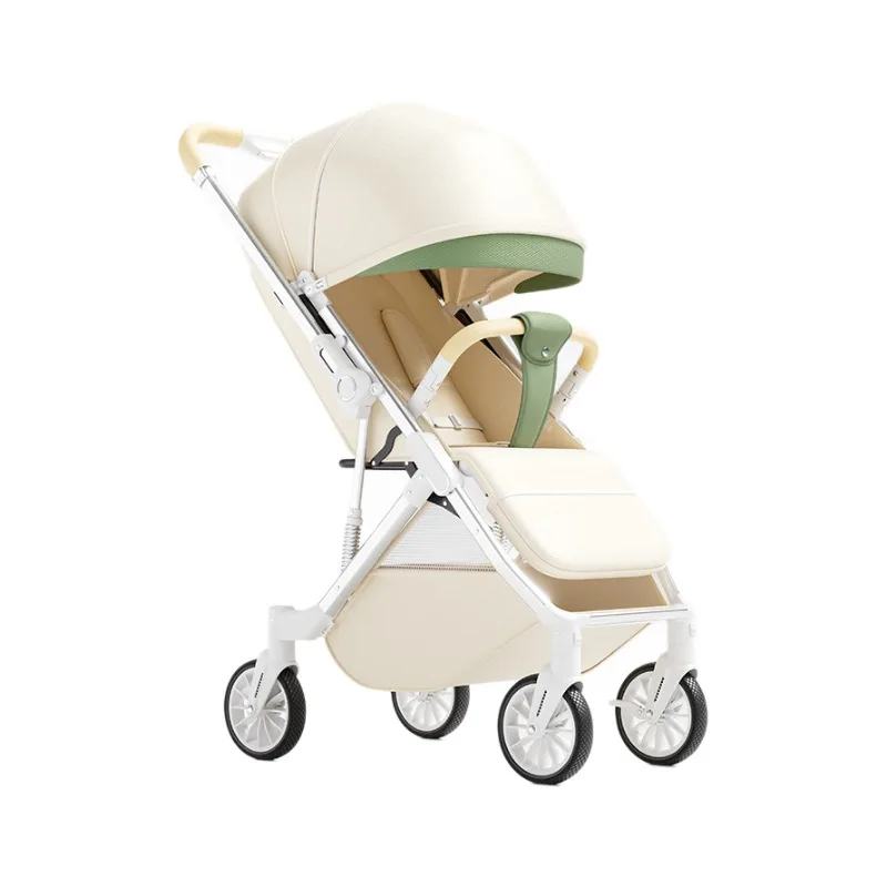 

2025 New Portable Baby Stroller, Two-way Push Rod, Foldable, High View, Equipped with Mosquito Net and Cup Holder