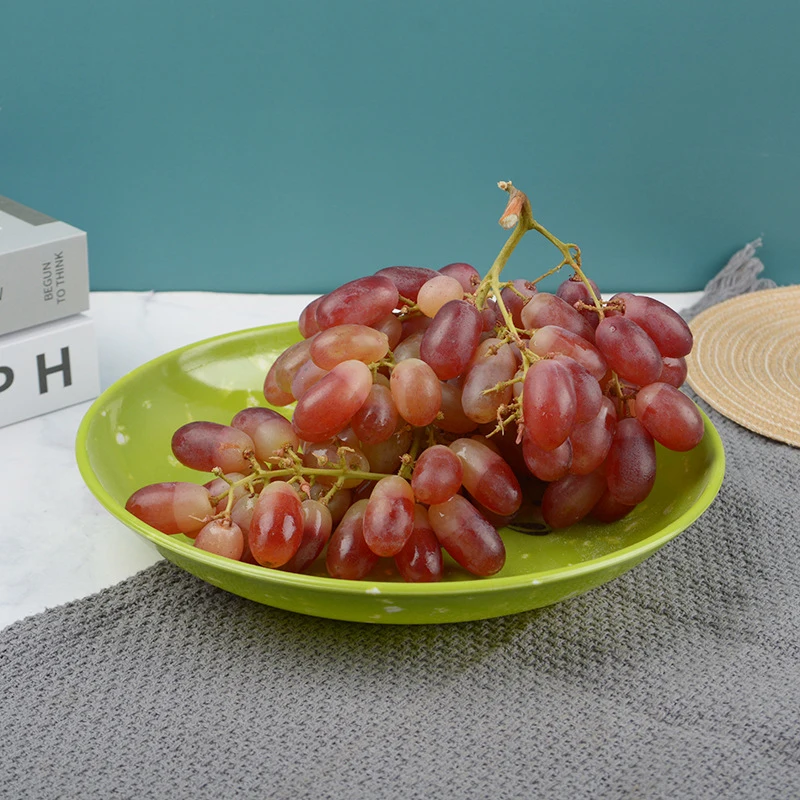 وعاء ميلامين مقاوم للكسر، أوعية سميكة لحساء الأرز على شكل زهرة، أوعية للوجبات الخفيفة، أدوات مائدة طعام بلاستيكية، أوعية صينية خضراء 4.5-8 بوصة