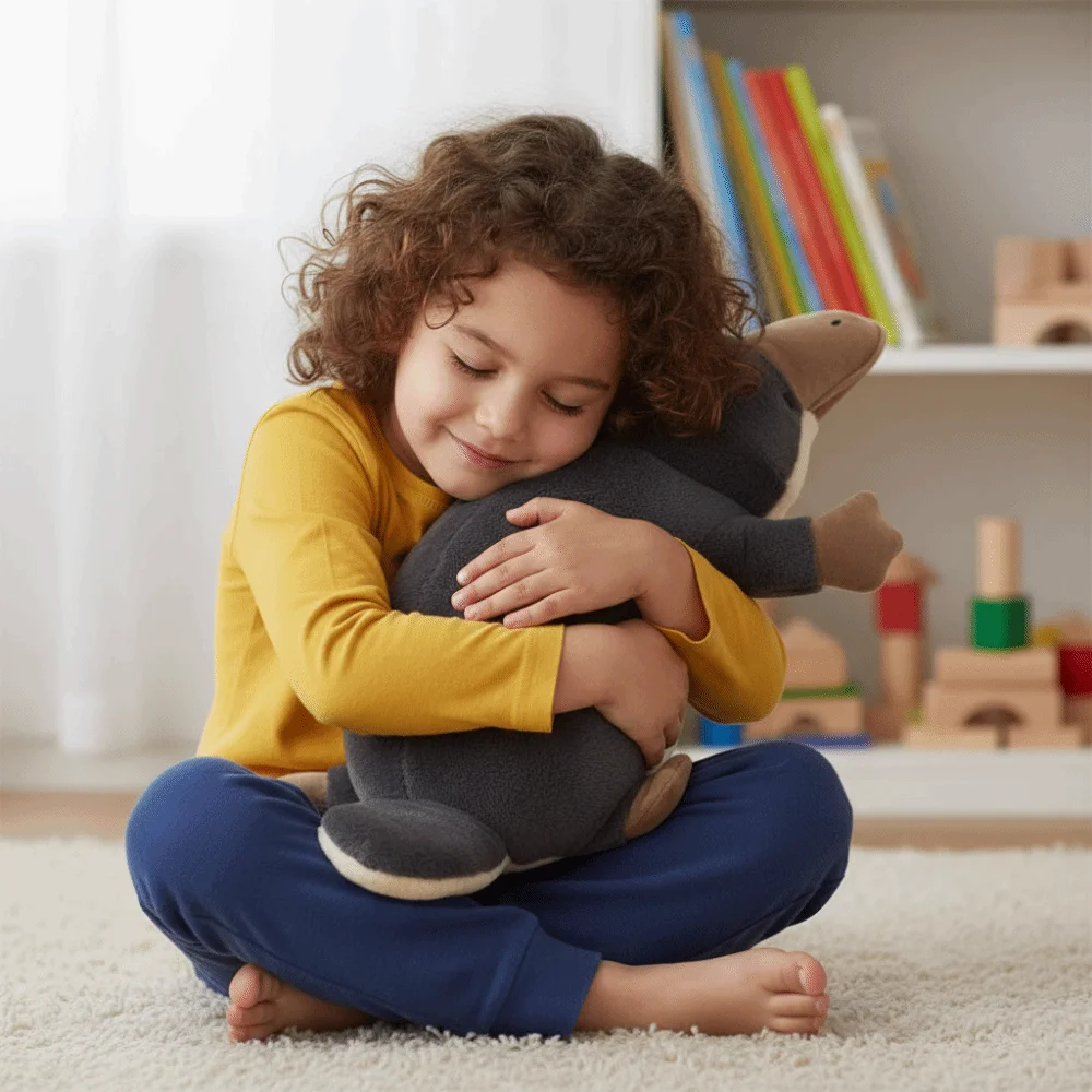 

Super Soft Platypus Grey Color High Quality Platypus Realistic Design Fluffy Texture Stuffed Animal Festival Gift