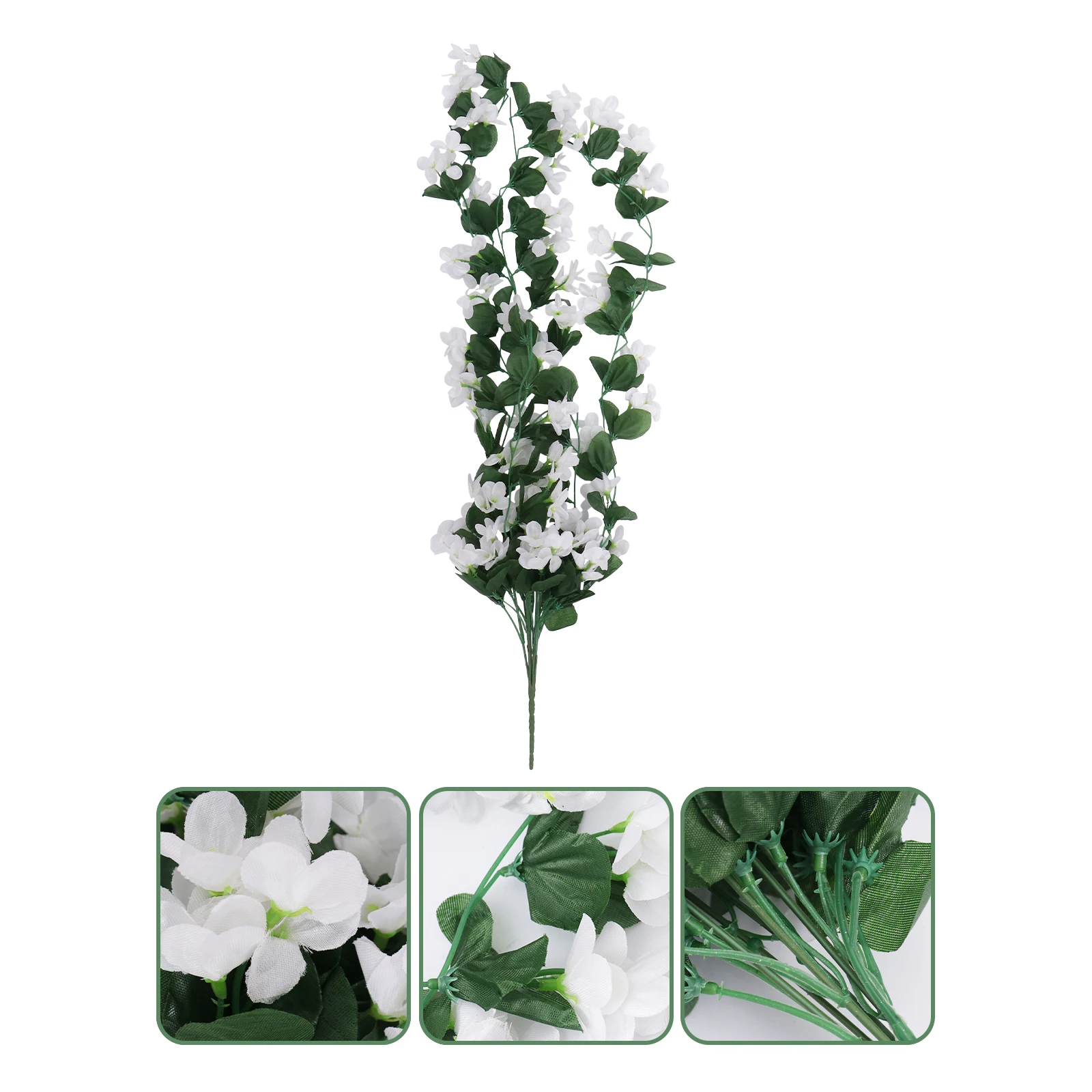 

Artificial Lavender Flowers Silk Plants 4 Petals Fake Vine Wedding Table Decor Home Office Craft Projects Plastic FlowersFlower