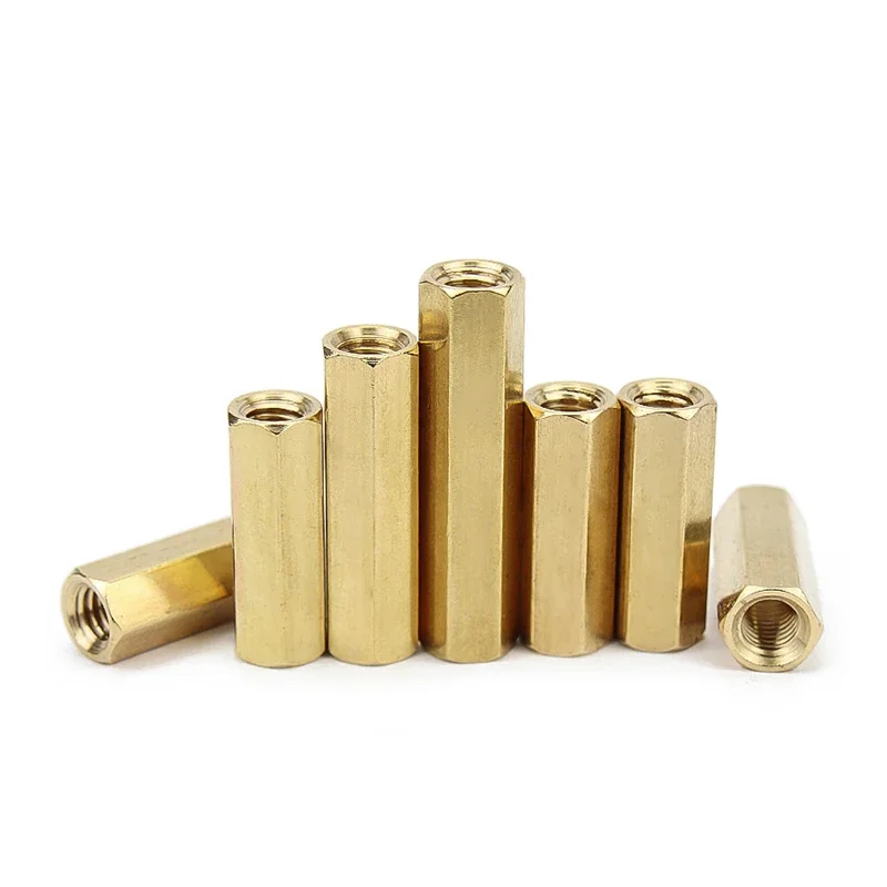 M2 M2.5 M3 M4 M5 M6 Brass Double Hexagonal Isolation Column Thread PCB Motherboard Nut Hollow Column