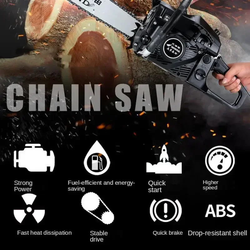 68cc chainsaw logging saw high-power small portable chain saw chain saw gasoline  logging multi-function