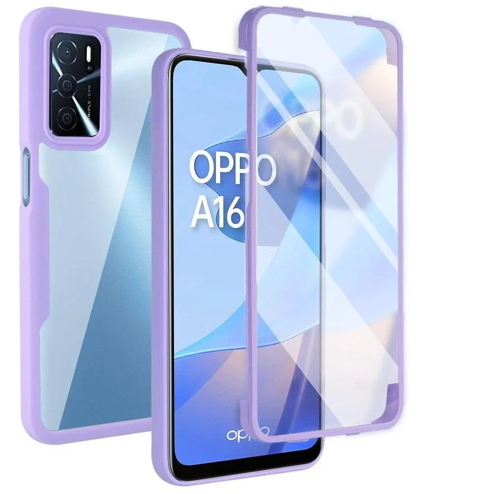 360 Full Screen Protection High Transparency Phone Cover Case For OPPO A79 A96 A95 A94 A36 A76 A92 A93 A54 A77 Find X5 Pro 5G 4G