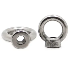 DIN582 Lifting Eye Nut Loop Hole Ring Thread Nut 304 Stainless Steel M3 M4 M5 M6 M8 M10 M12