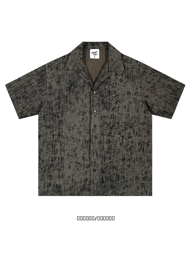 

Loose Fit ort Sve Cuban Collar irt Lightweight Casual Sle Youth Trend Summer Faion from Brand M Fem Uni...