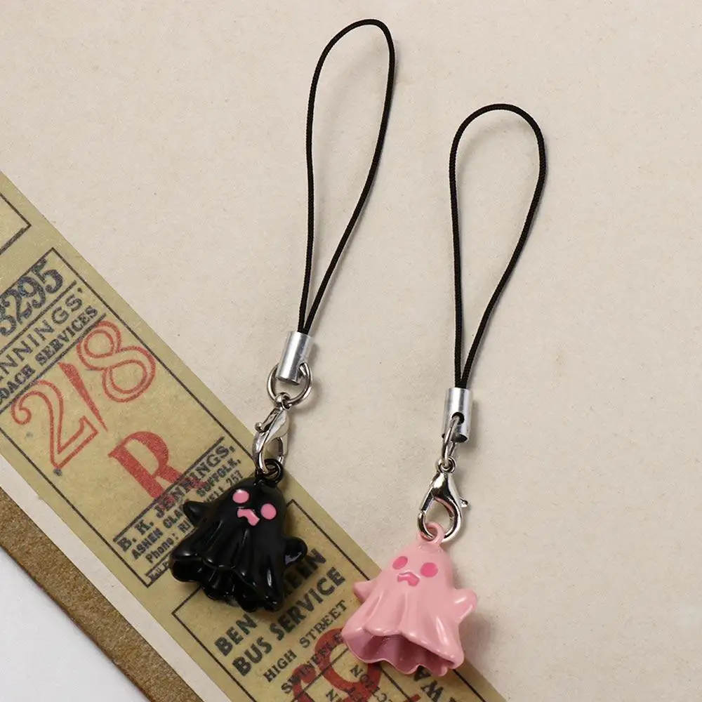 ファッション不気味なゴースト電話チャームハロウィンペンダント電話ストラップ合金かわいい Y2K 電話ストラップ女性女の子