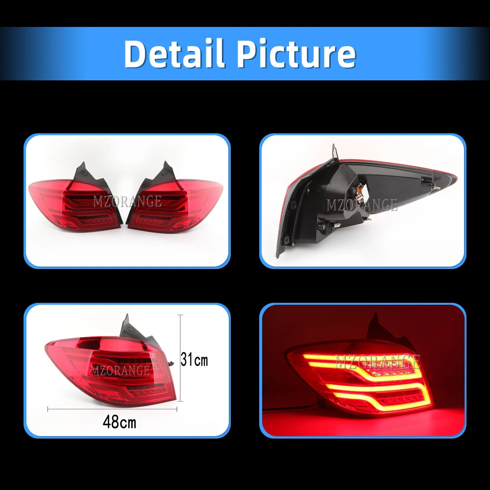 Tail Light Assembly for Chevrolet Cruze Hatchback 2009 2010 2011 2012-2014 Taillight Rear Reverse Brake Fog Lamp Car Accessories