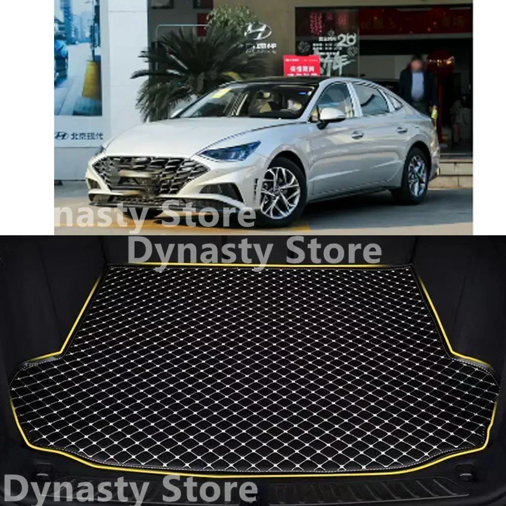 

Car Trunk Mats For Hyundai Sonata 2020 2021 2022 Waterproof Rear Backrest Protection Cushion Trunk Tray Floor Mat Automobiles