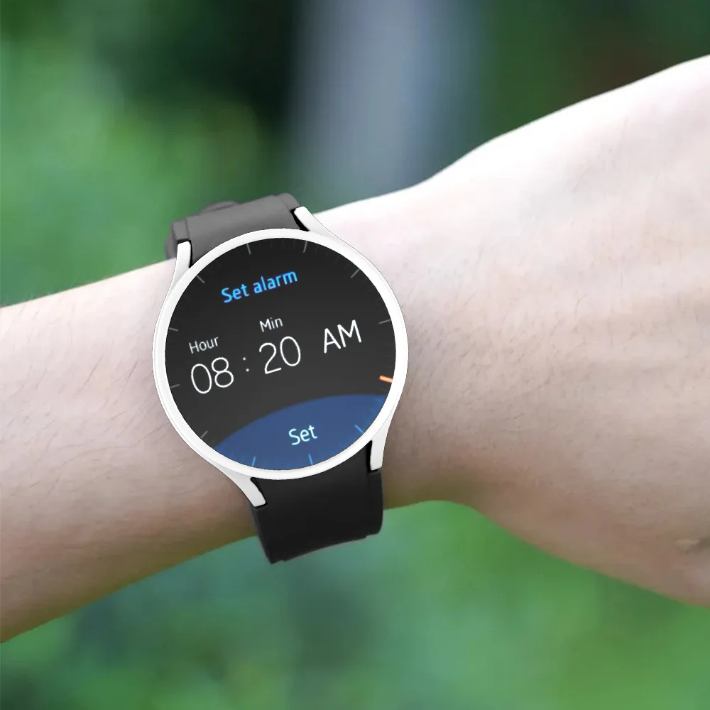 Casing pelindung lembut 360, sarung HP layar kaca Anti jatuh untuk Samsung Galaxy Watch 6/5/4 44mm 40mm penutup 6/5/4