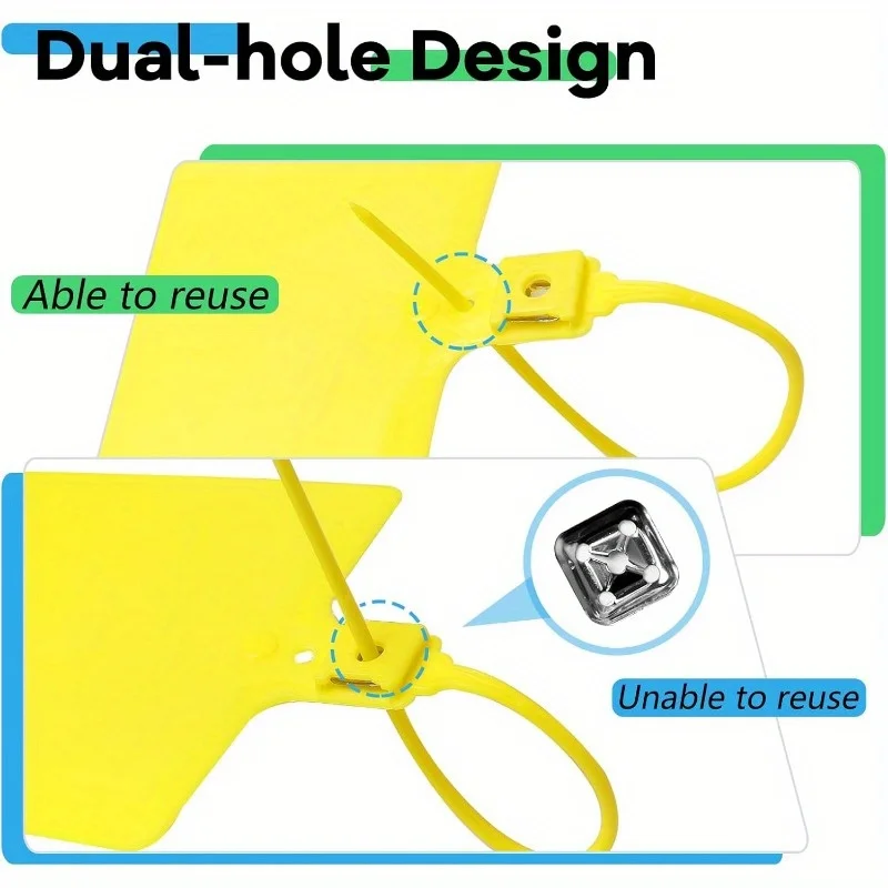 250 Large Waterproof  Shipping Labels, Durable And Writable, With Cable Ties, 5 Colours For Luggage And Office Use