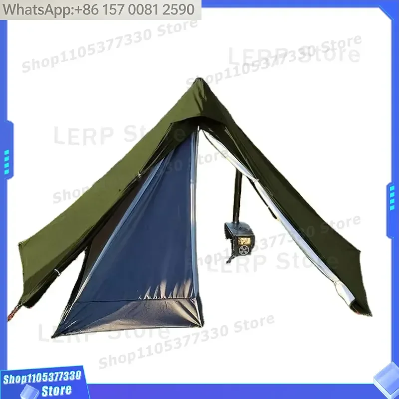 High Quality Climbing Camping Stove Tent Mountaineering Lightweight Picnic Pyramid Teepee Tent with Chimney Output