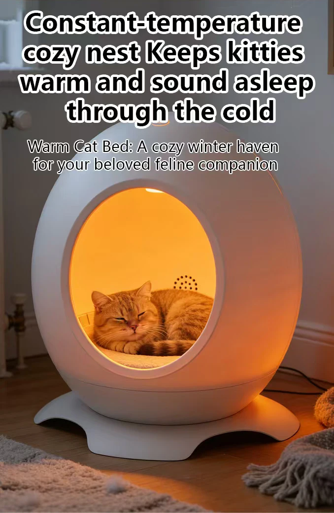 Smart Pet Houses Kennel with Constant Temperature Control White Noise Cat Bed Warm and Cool