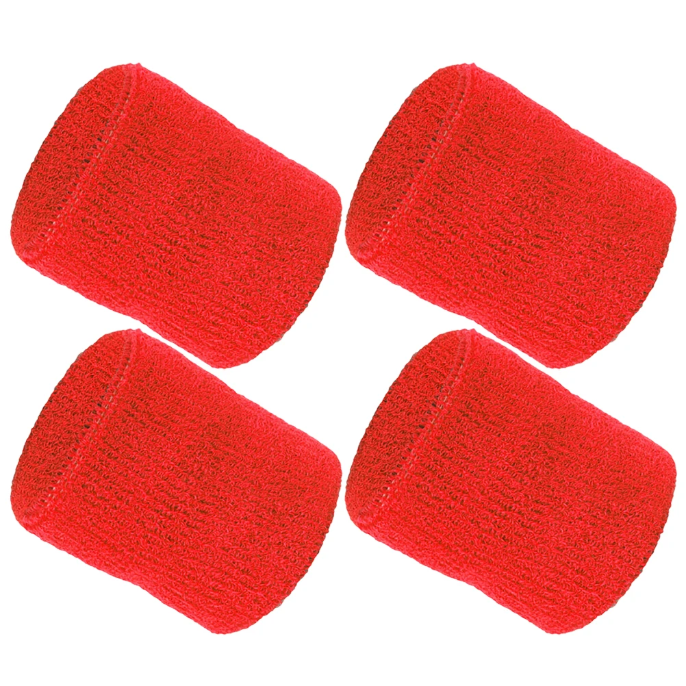 

2 Pairs Golf Wrist Sweatbands Tennis Sports Wristbands Cotton Sweatbands Absorption Elastic Wrist Braces Fitness Shaping