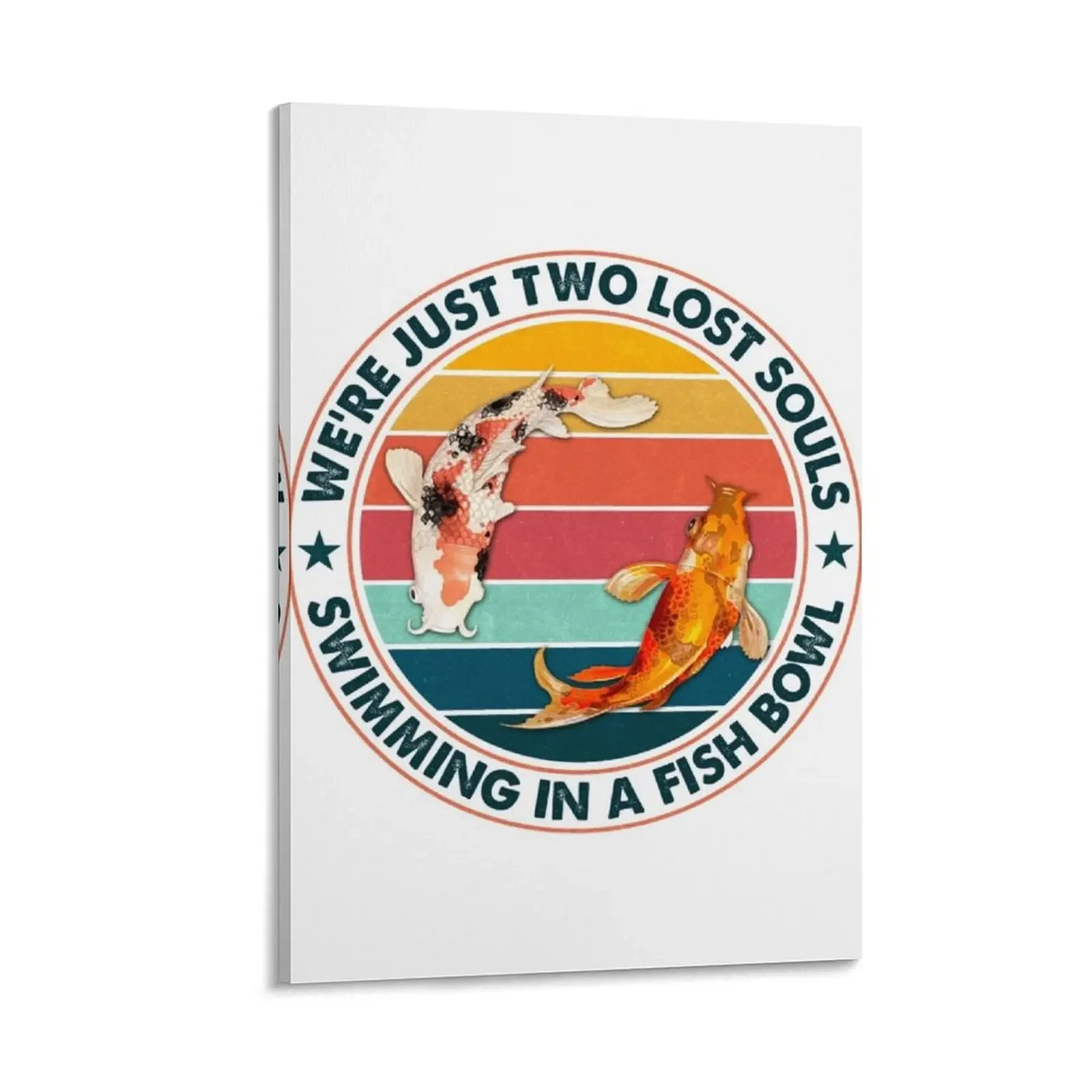 

We're Pinks Just Two Lost Souls Swimming in A Fish Bowl Floyds - Retro Style Gift Canvas Painting Wall posters luxury home decor