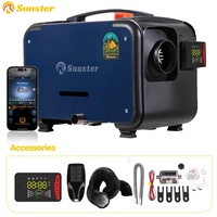 8KW 12V&24V Diesel Air Heater With Bluethooth & LCD Switch Ultra quiet Night heater For Car Trailer Truck Diesel Parking Heater