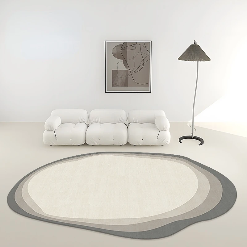 Advanced Light Luxury Carpets for Living Room Simple Bedroom Decor Irregular Shaped Rug Home Large Area Fluffy Soft Floor Mat