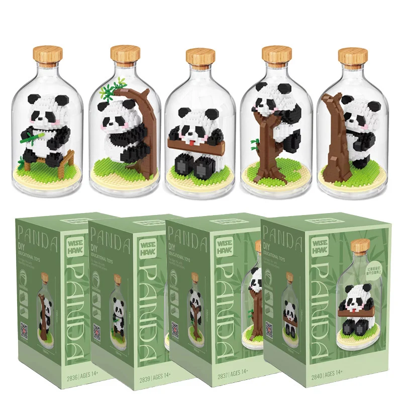 

Panda Micro Building Blocks Diamond Bricks Lovely Animal Constructions Toys for Girls Boys Gifts DIY Games