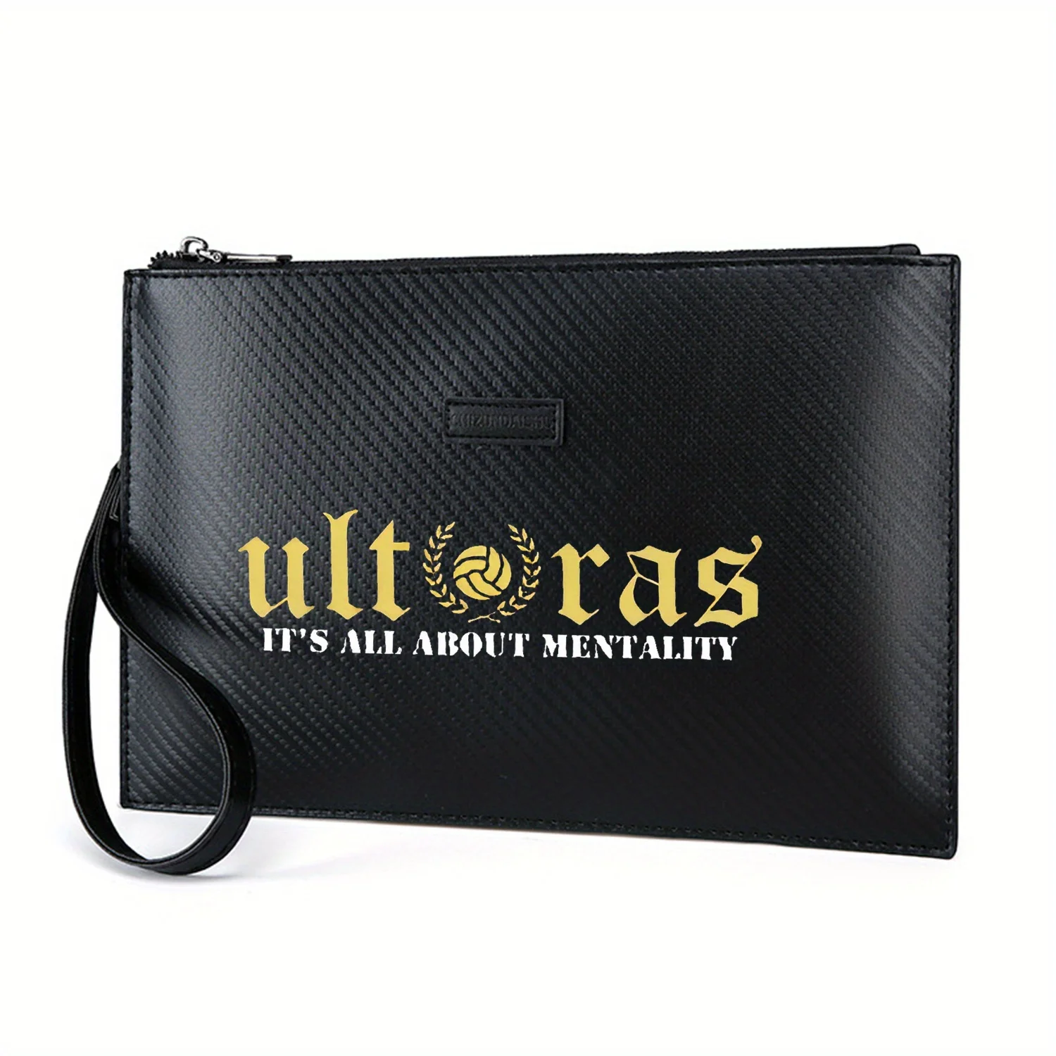 Ultras Football,wreath,mentality,all about Elegant Printed PU Men's Handbag Fashionable and Practical for Everyday Carry