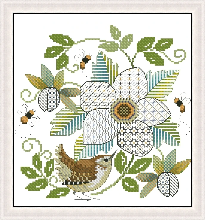 Kits de punto de cruz Stich punto de cruz Diy juego de punto de cruz bordado de Navidad Kit completo aguja de costura 14CT 1, 26