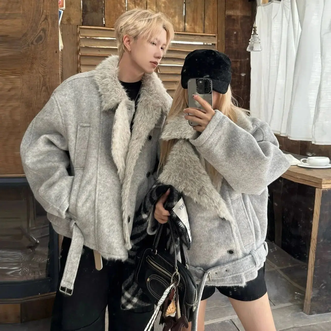 

Мужская куртка из шерстяной смеси для осени, спортивная одежда для тренировок, фитнеса, занятий в спортзале, активного отдыха и досуга