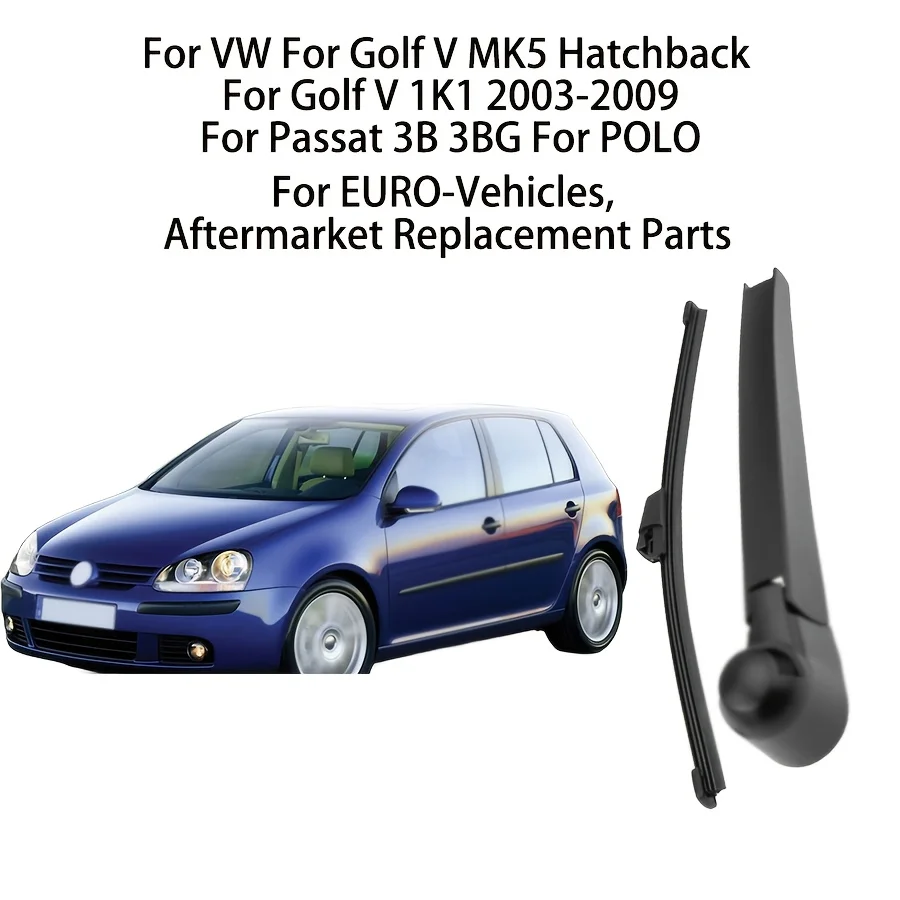 Set Für VW Golf V MK5 Fließheck Für Golf V 1K1 2003-2009 Hinten Scheibenwischer Arm Klinge