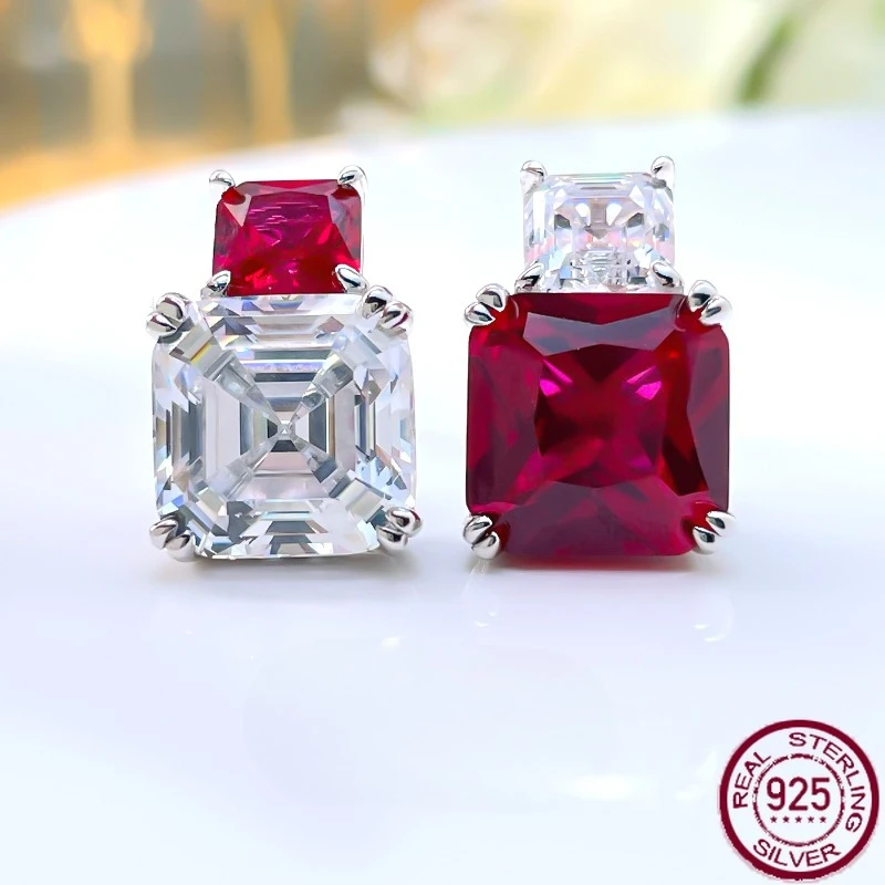 

Новые модные легкие роскошные красочные ногти из чистого серебра S925 с темпераментом, индивидуальностью, универсальные свадебные украшения