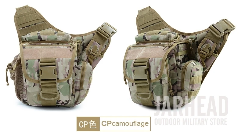 Wasserdichte Camouflage-Umhängetasche für Outdoor-Aktivitäten, Robuste Herren-Klettertasche für Reisen, Wandern und Outdoor-Ausrüstung – Detail 23