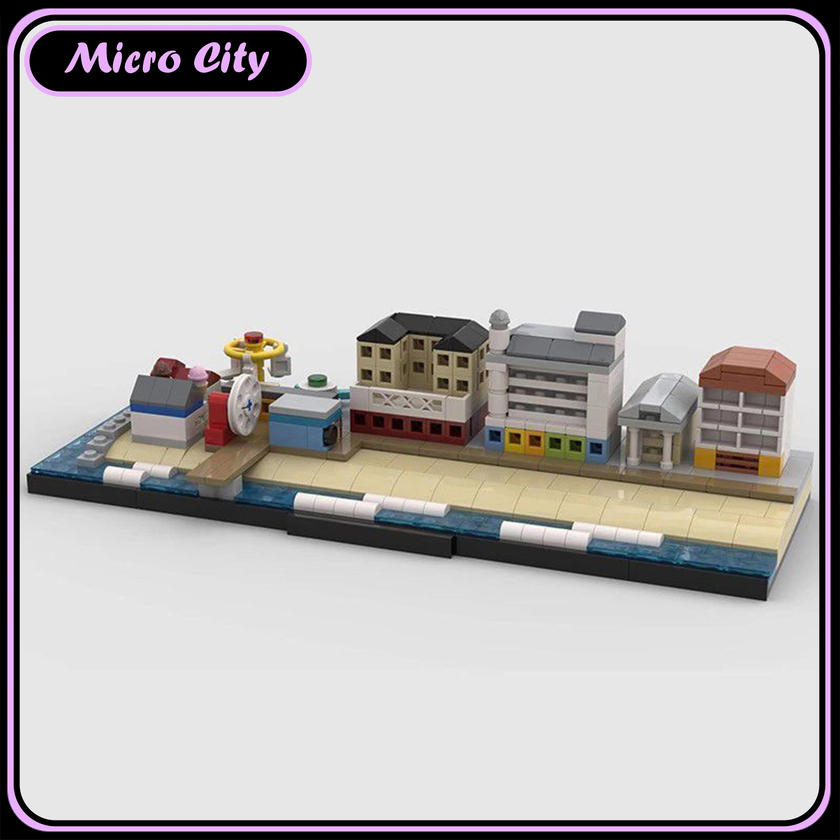 Micro MOC City Skyline Series Maryland Architettura Building Blocks Modello Creativo Città Scena Display Set Kit Regalo Regali di Natale