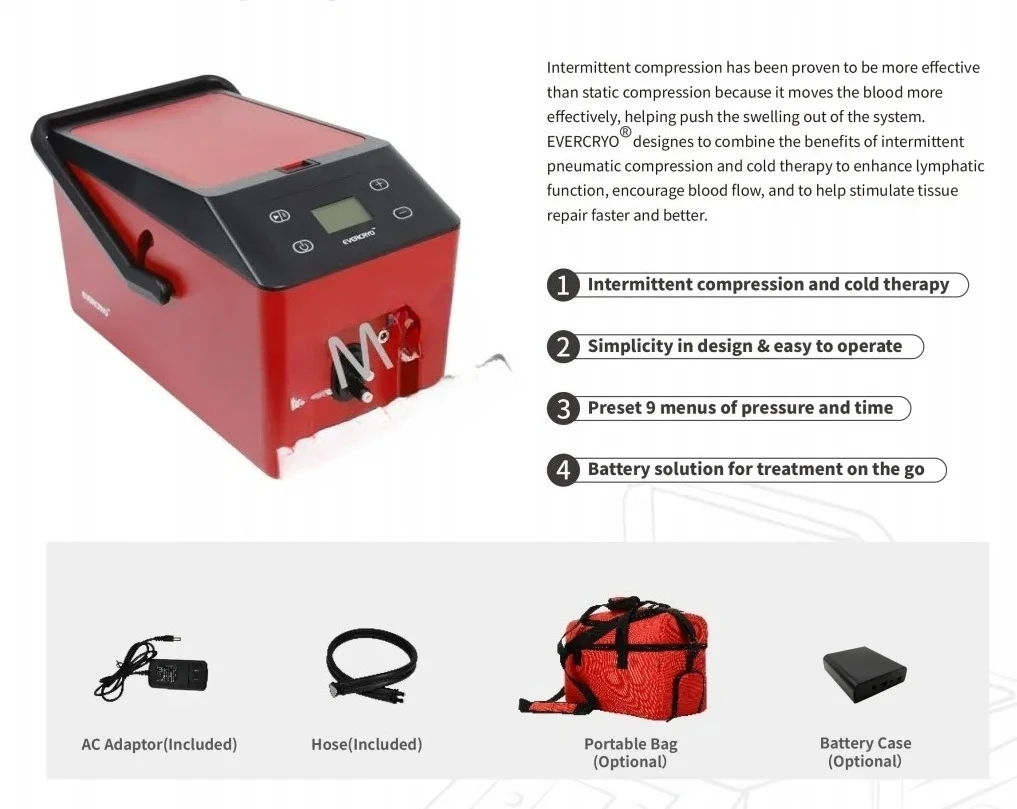 

2025 New CRYOPUSH Knee Cryo Recovery Ice Cold Compression Therapy Physical Therapy System Machine