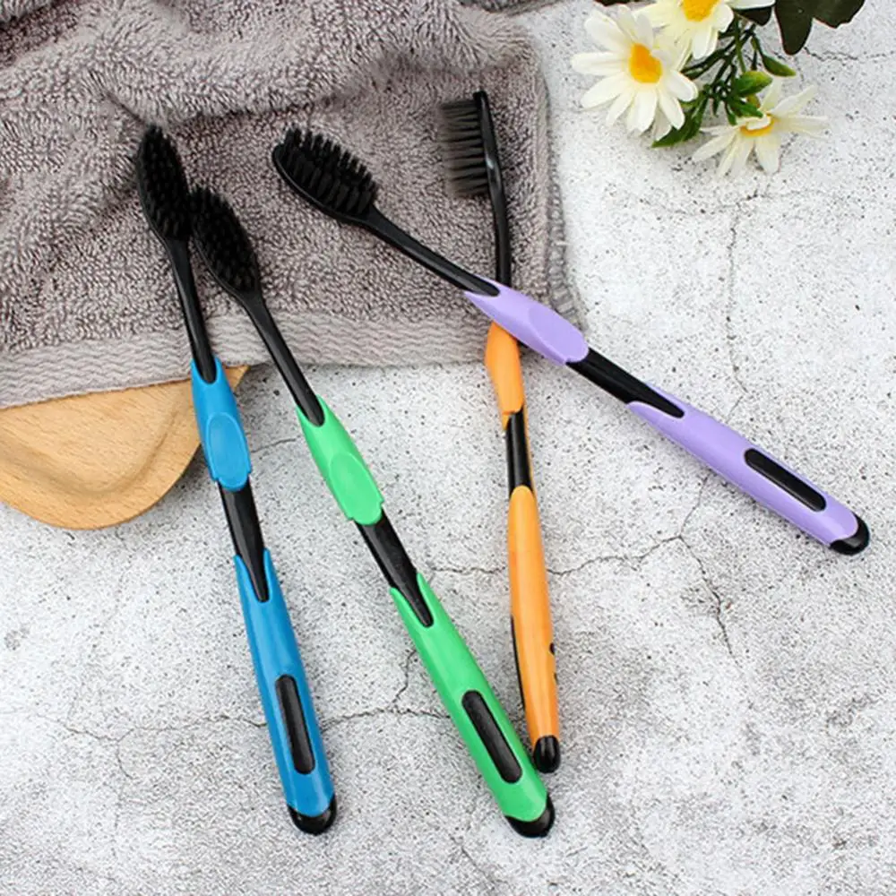 Adult Bamboo Charcoal Soft Bristle Toothbrush Oral Care Teeth Cleaning Tool Orthodontic Braces Toothbrushes Dental Tooth Brush