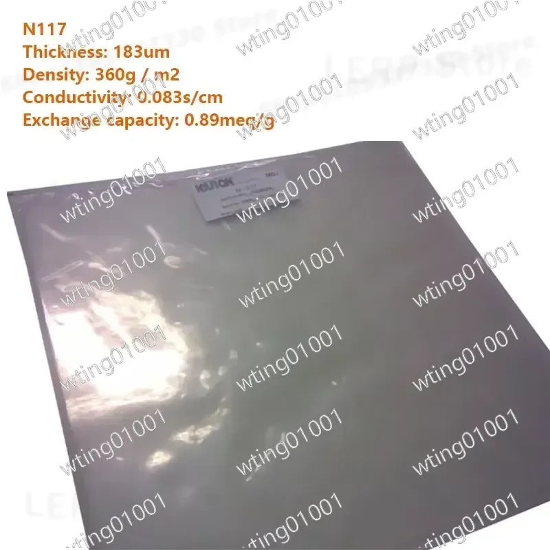 for Proton Exchange Membrane 117 Nafion Type Perfluorosulfonic Acid Electrolyte Sheet for Fuel Cell Research Lab Use