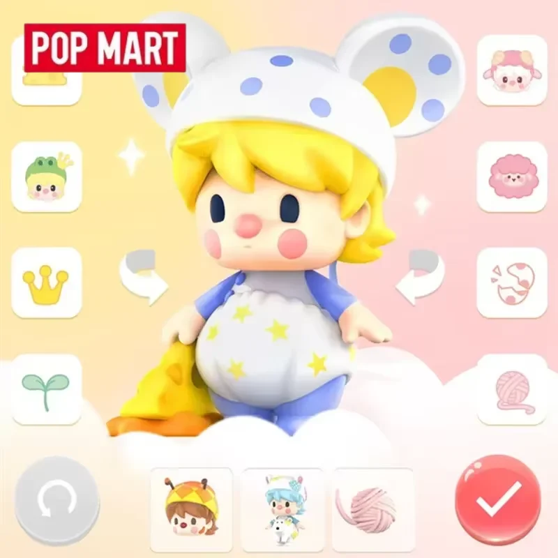 

POPMART Sweet Bean Animals Babies Series Original Blind Box Surprise Mystery Box Cute Anime Action Figure Ornaments Figurines
